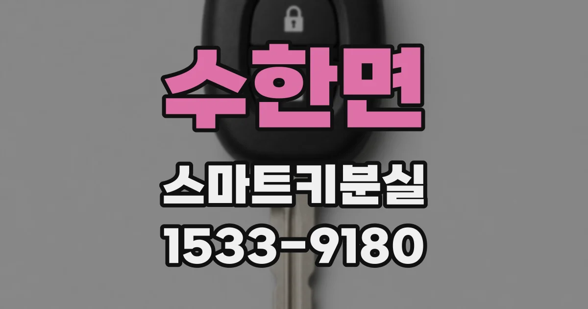 수한면 스마트키분실