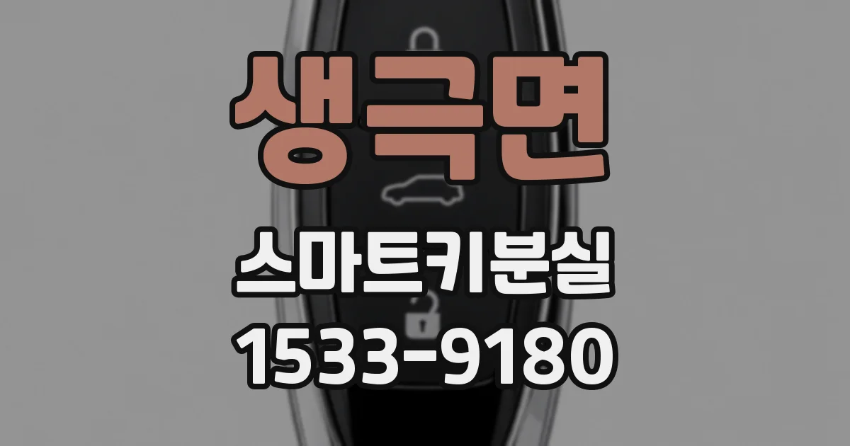 생극면 스마트키분실