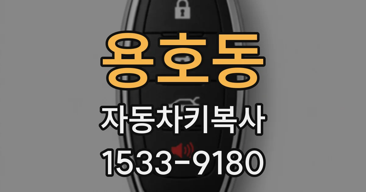 용호동 자동차키복사