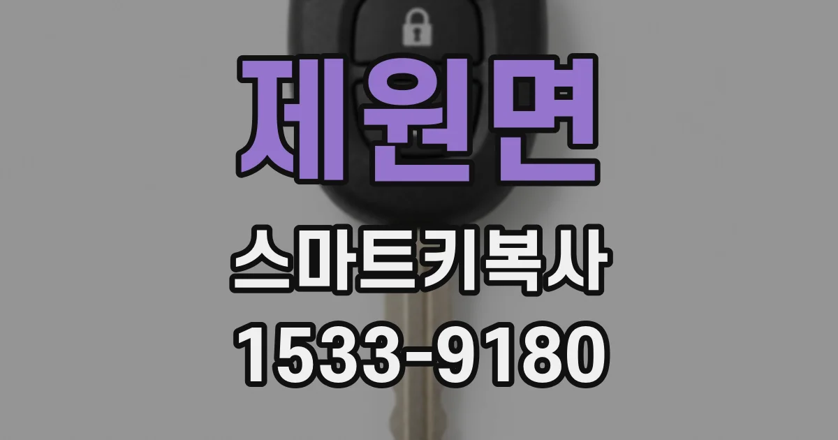 제원면 스마트키복사