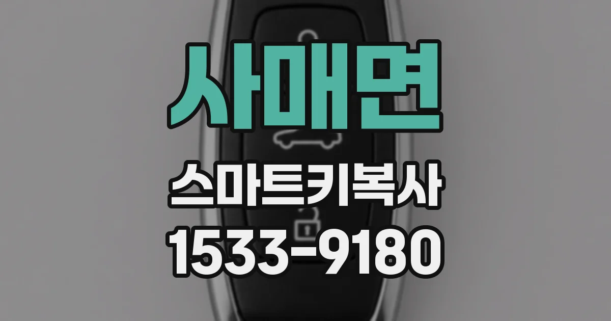 사매면 스마트키복사