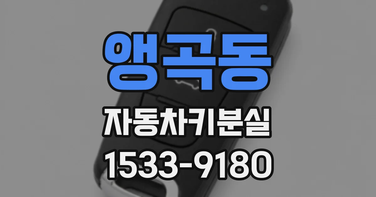 앵곡동 자동차키분실