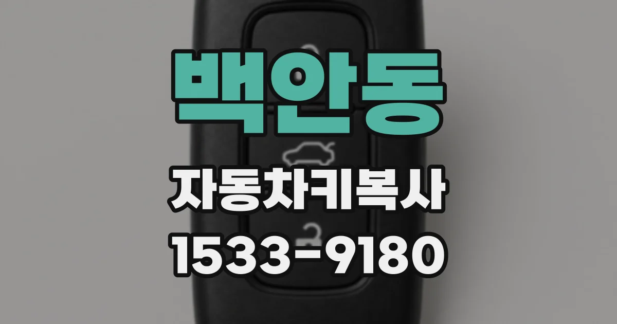 백안동 자동차키복사