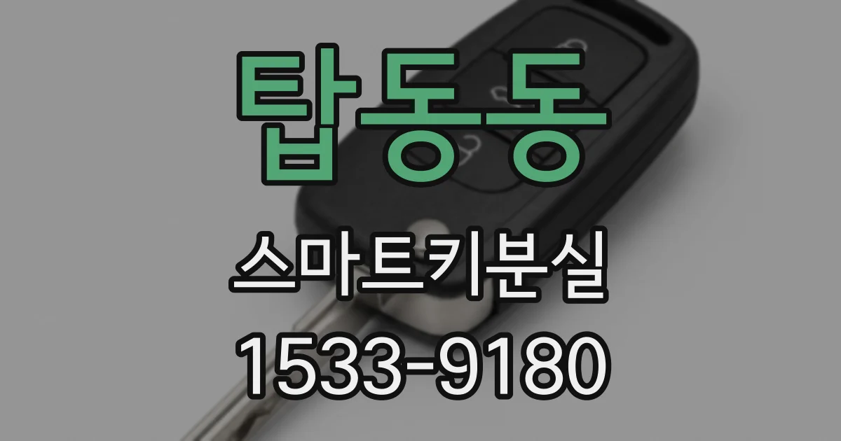 탑동동 스마트키분실