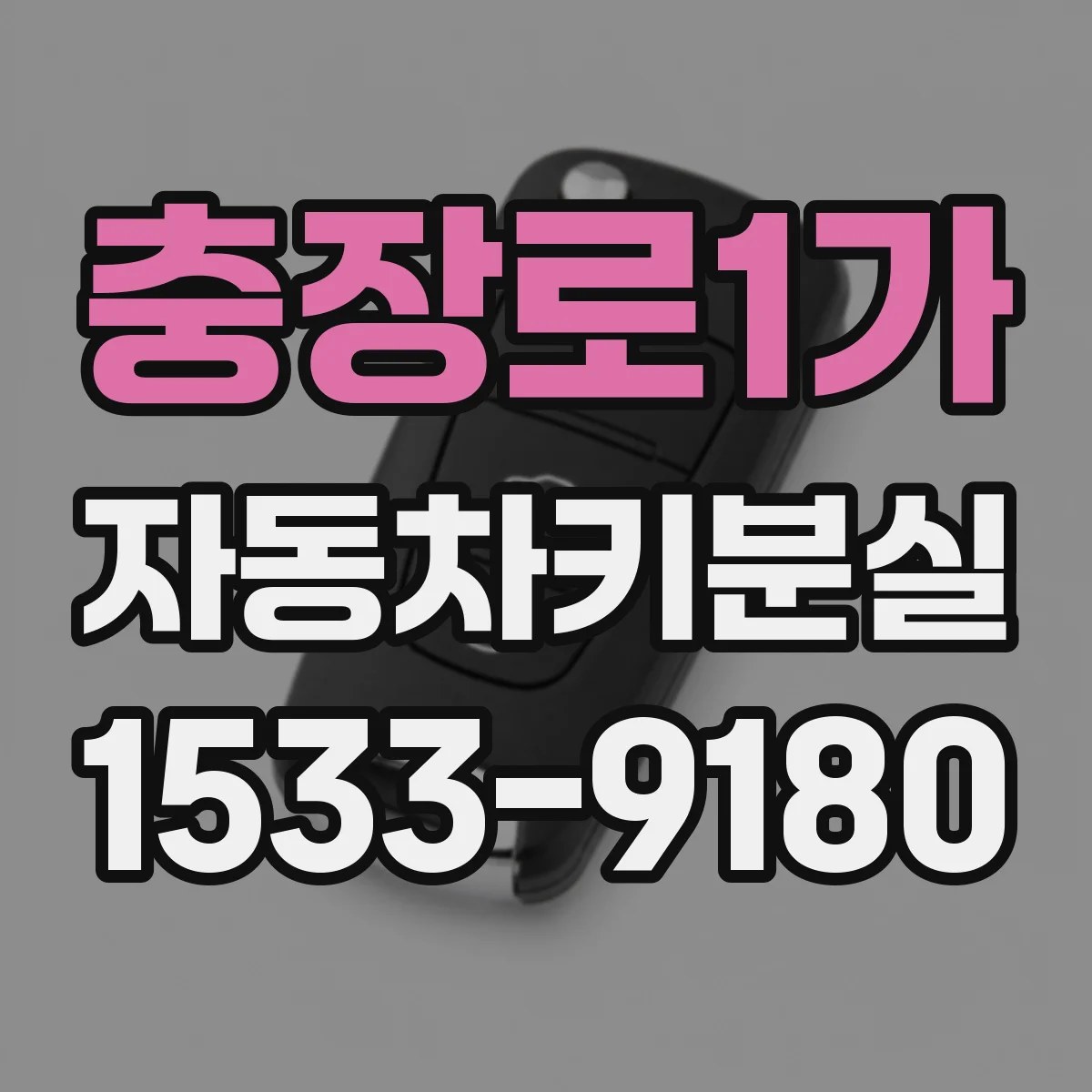 충장로1가 자동차키분실