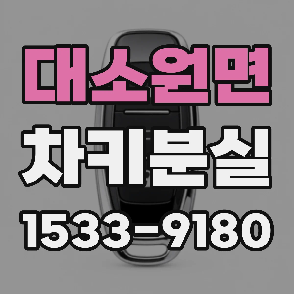대소원면 차키분실