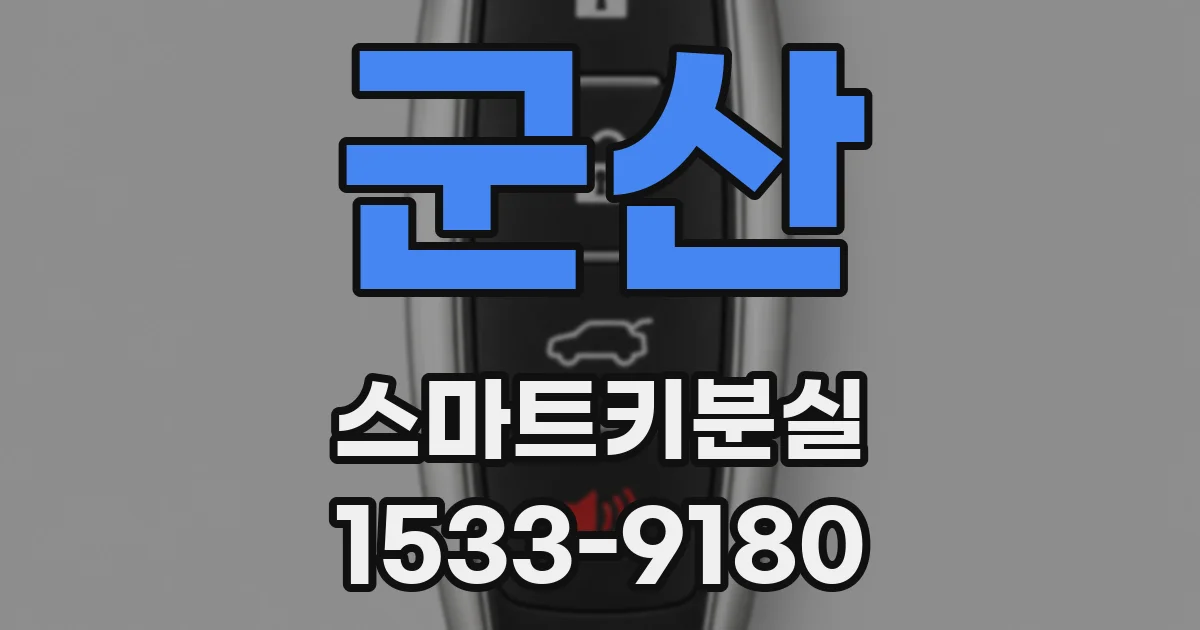 군산 스마트키분실