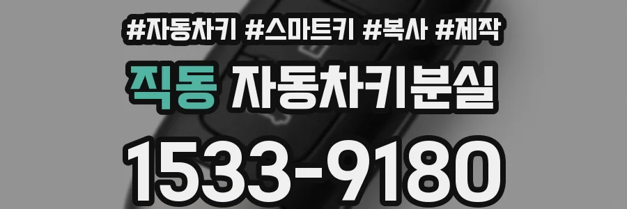 직동 자동차키분실