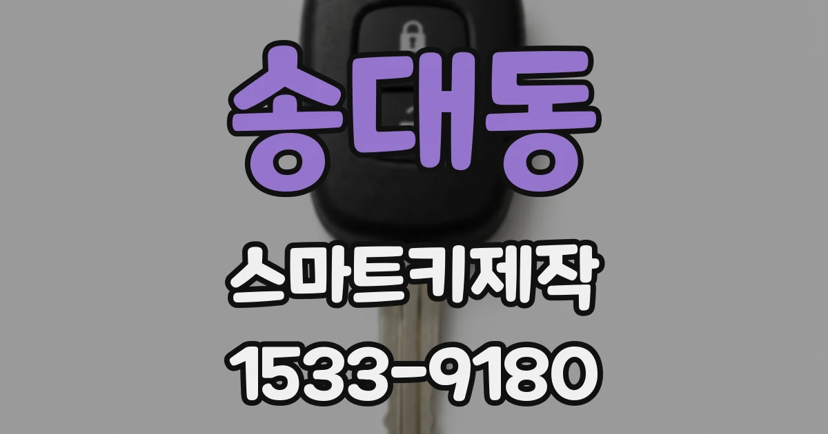 송대동 스마트키제작