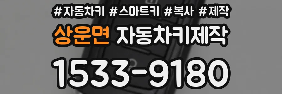 상운면 자동차키제작