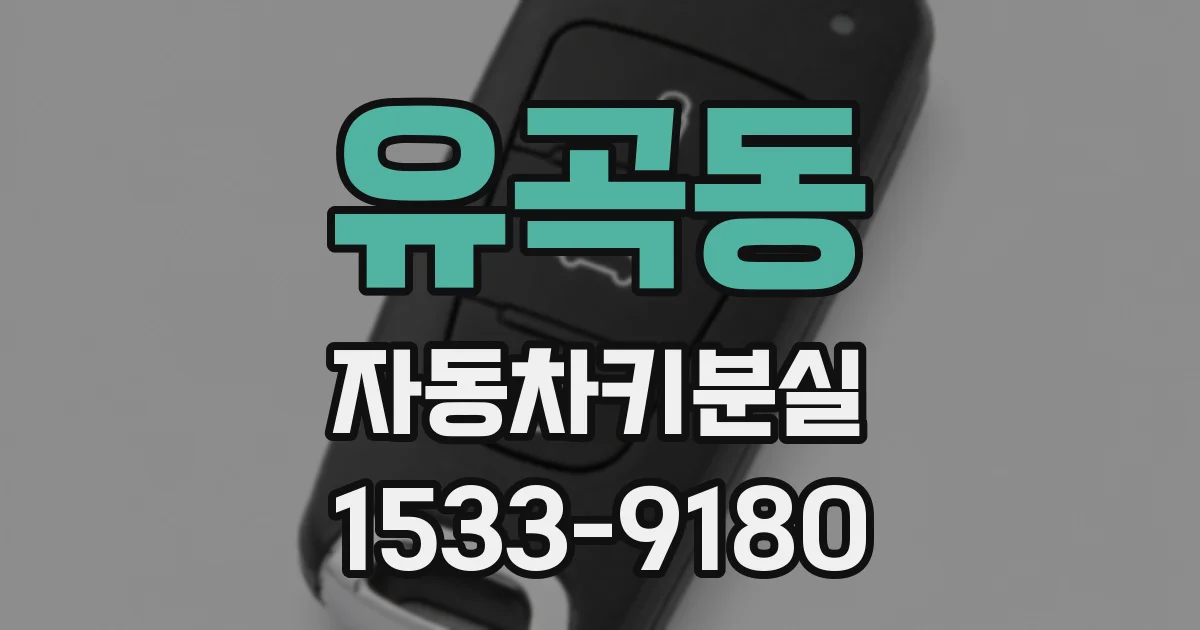 유곡동 자동차키분실