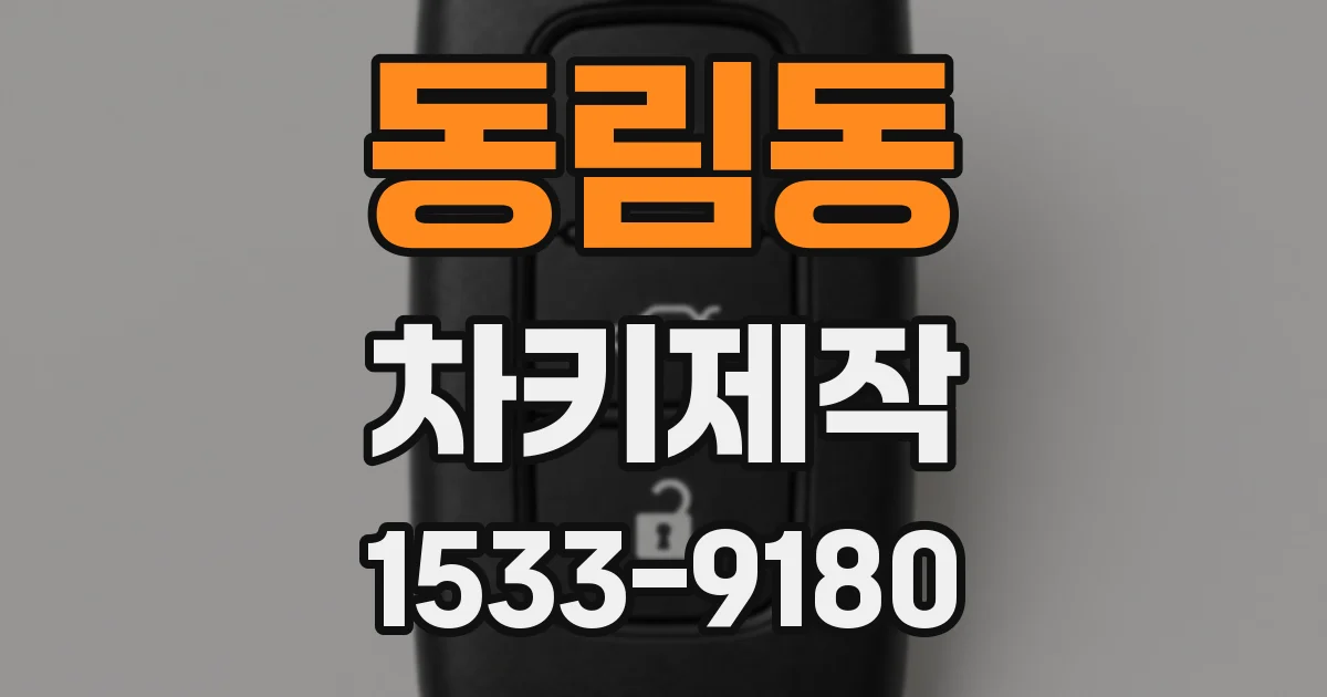 동림동 차키제작