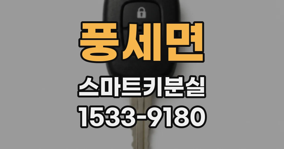 풍세면 스마트키분실
