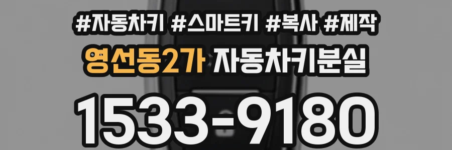영선동2가 자동차키분실