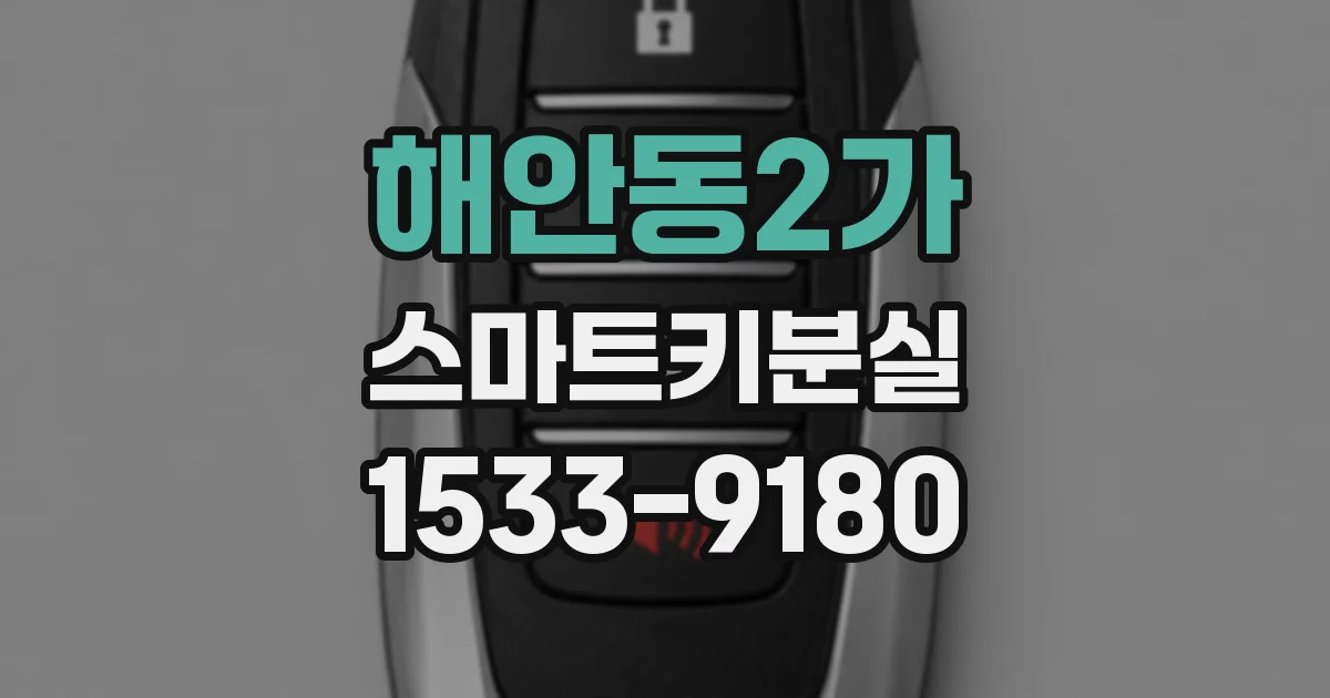 해안동2가 스마트키분실
