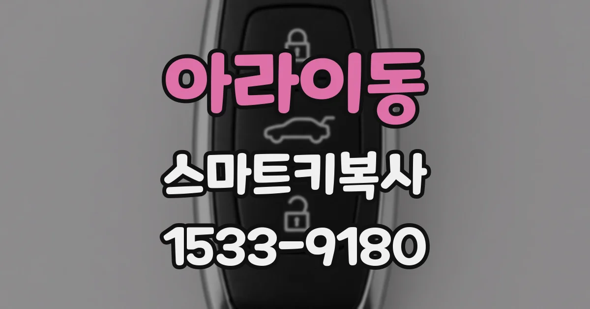 아라이동 스마트키복사