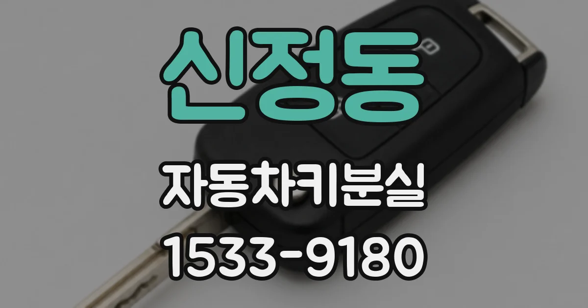 신정동 자동차키분실