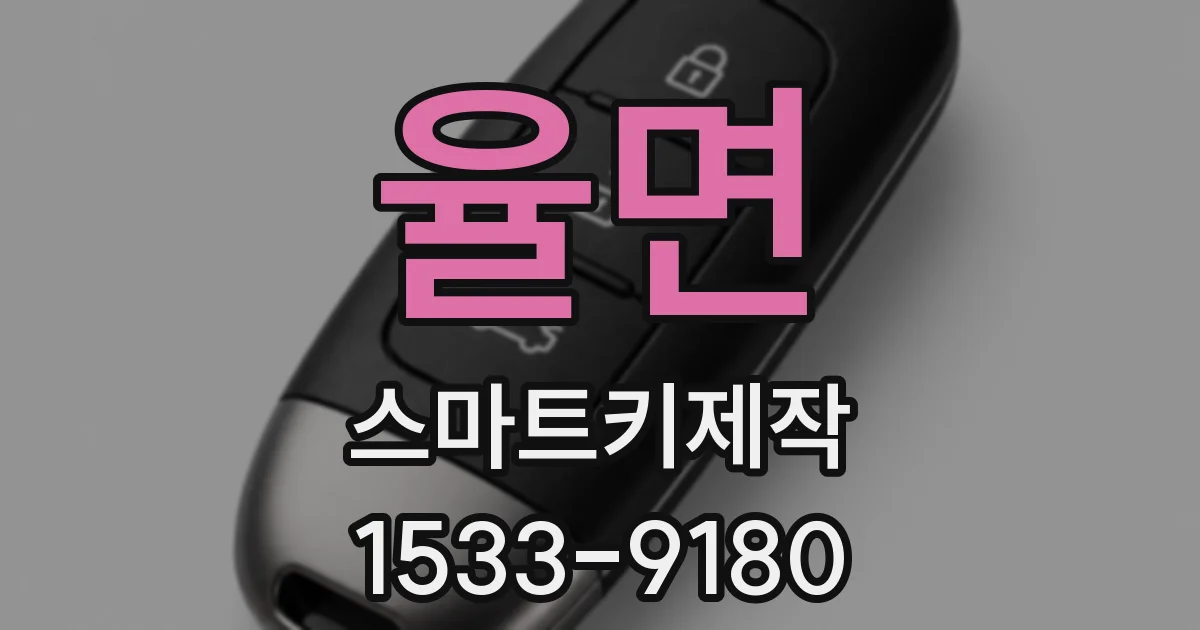 율면 스마트키제작