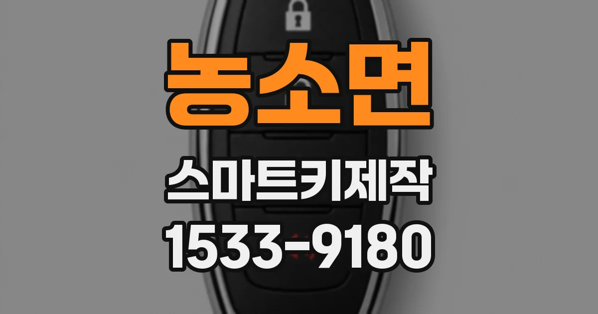 농소면 스마트키제작