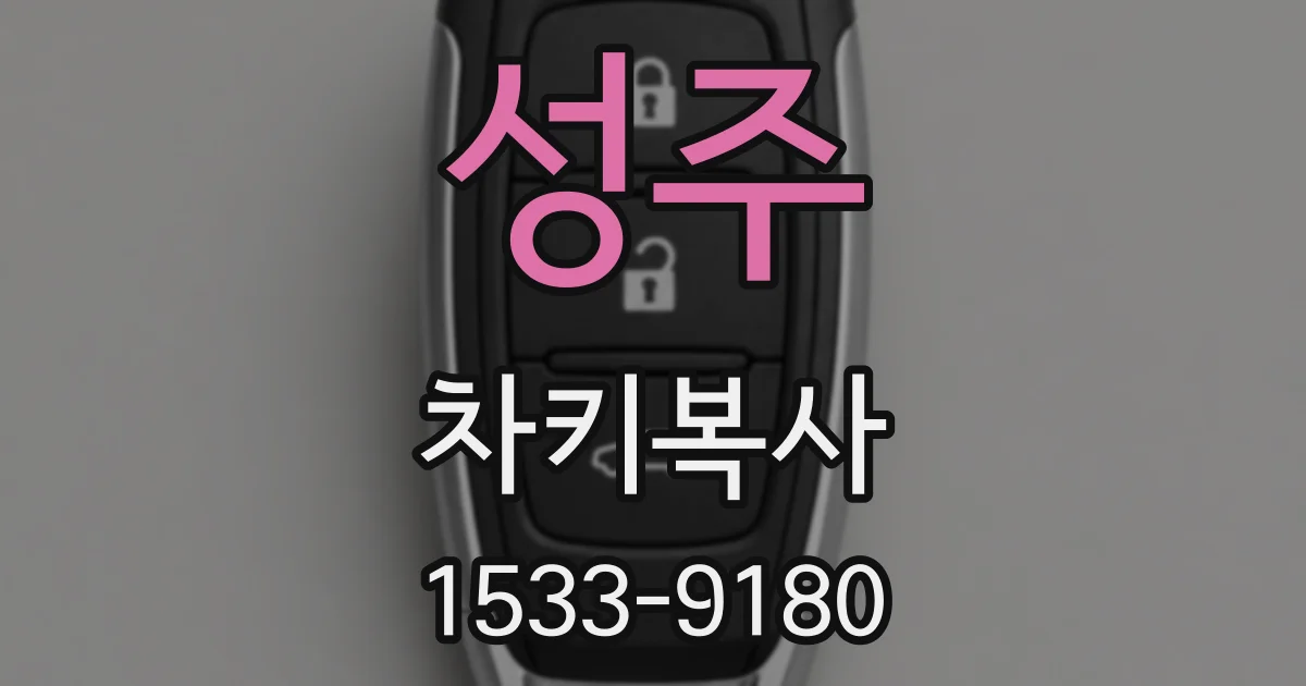 성주 차키복사