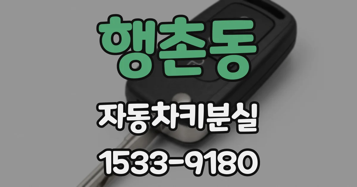 행촌동 자동차키분실