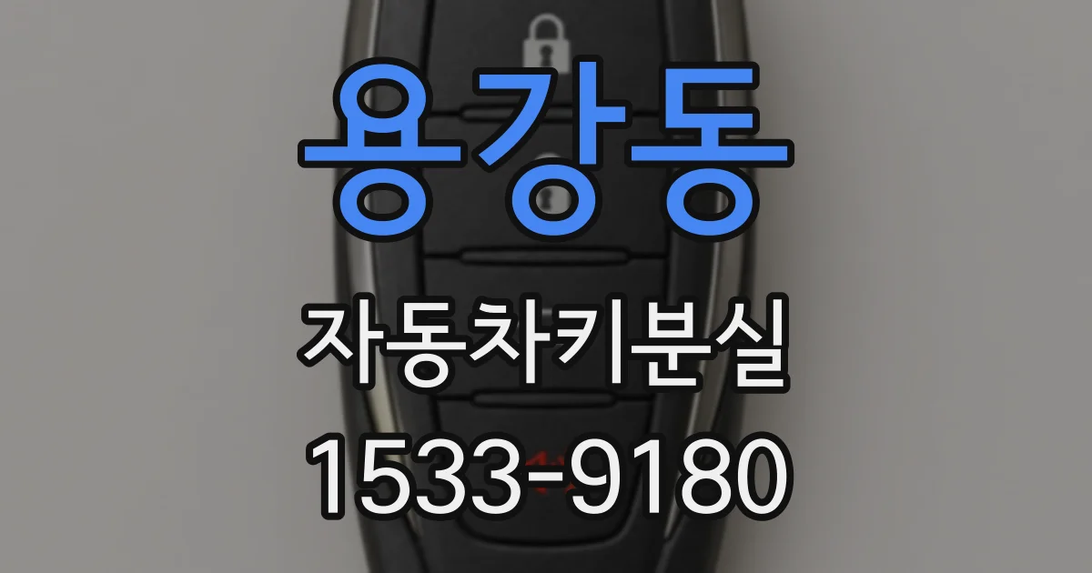 용강동 자동차키분실
