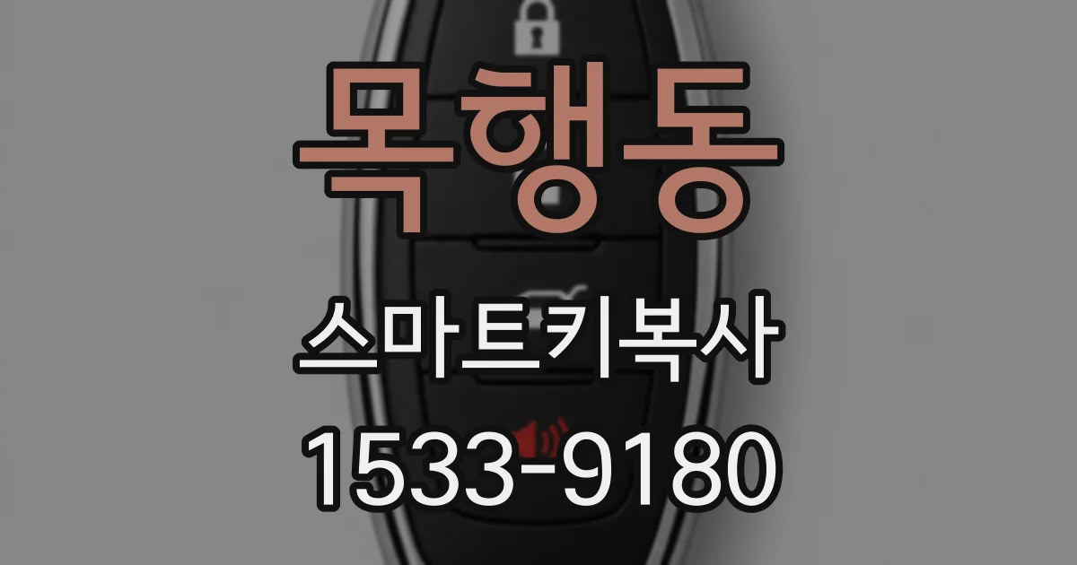 목행동 스마트키복사