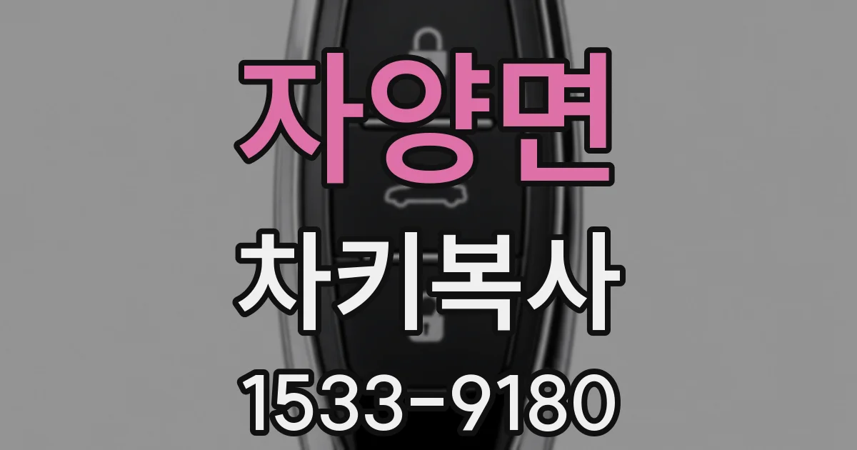 자양면 차키복사