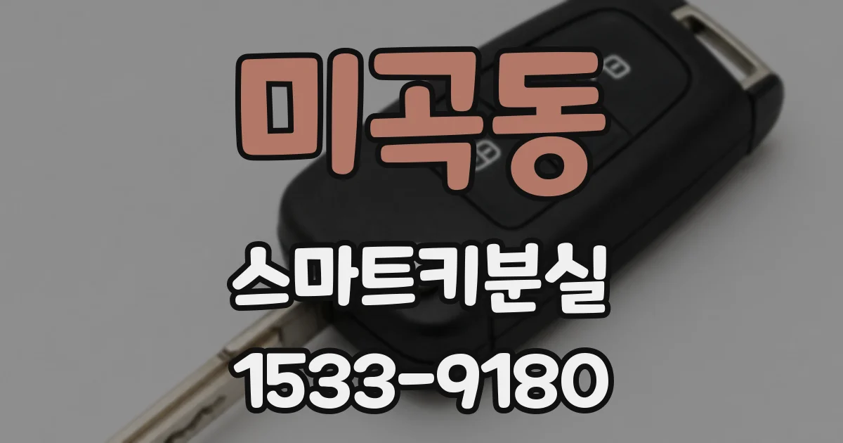 미곡동 스마트키분실