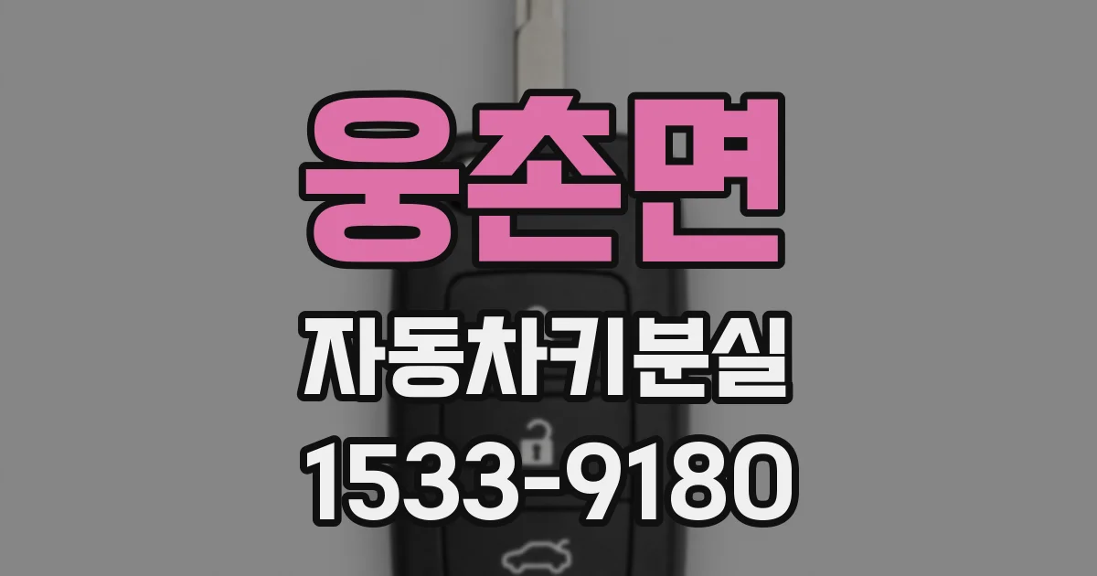 웅촌면 자동차키분실
