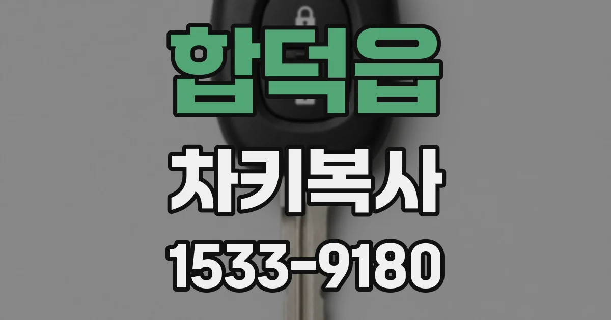 합덕읍 차키복사