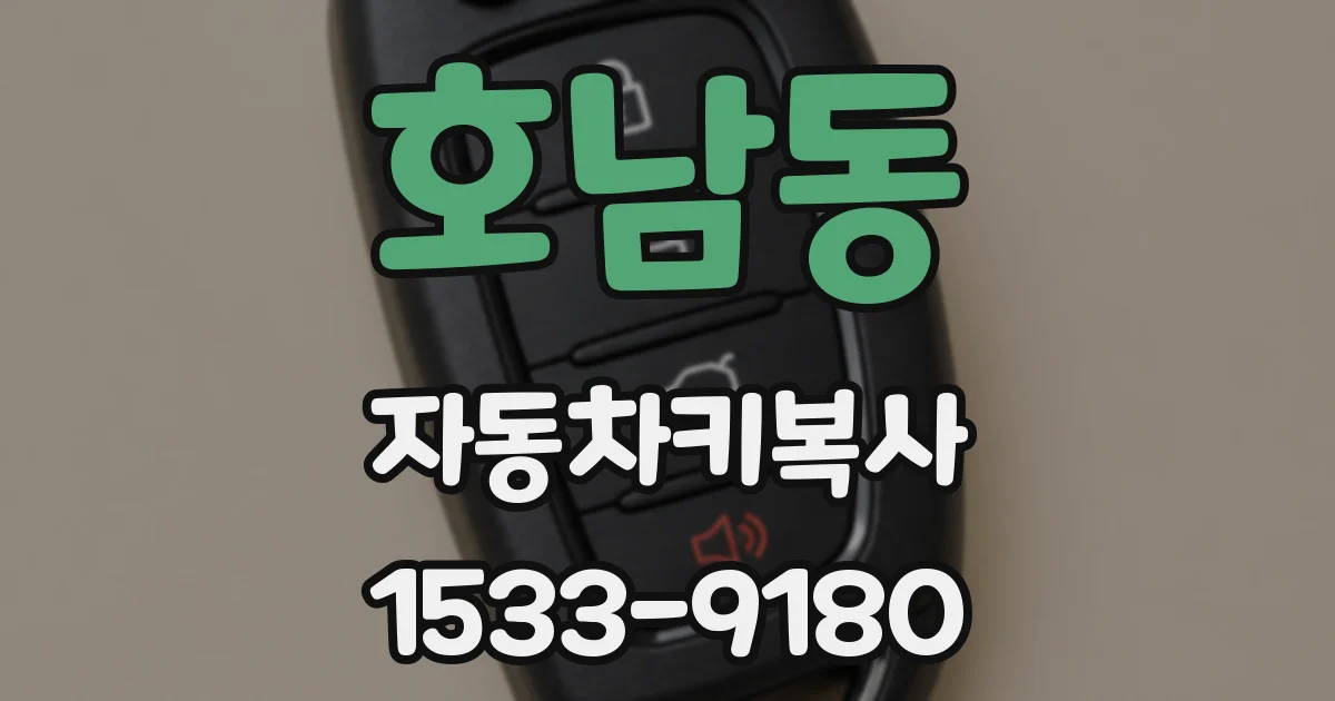 호남동 자동차키복사