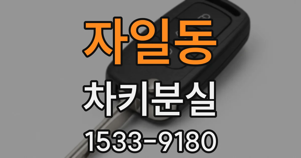 자일동 차키분실