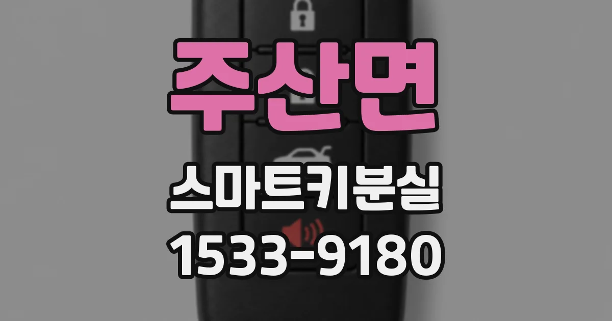 주산면 스마트키분실