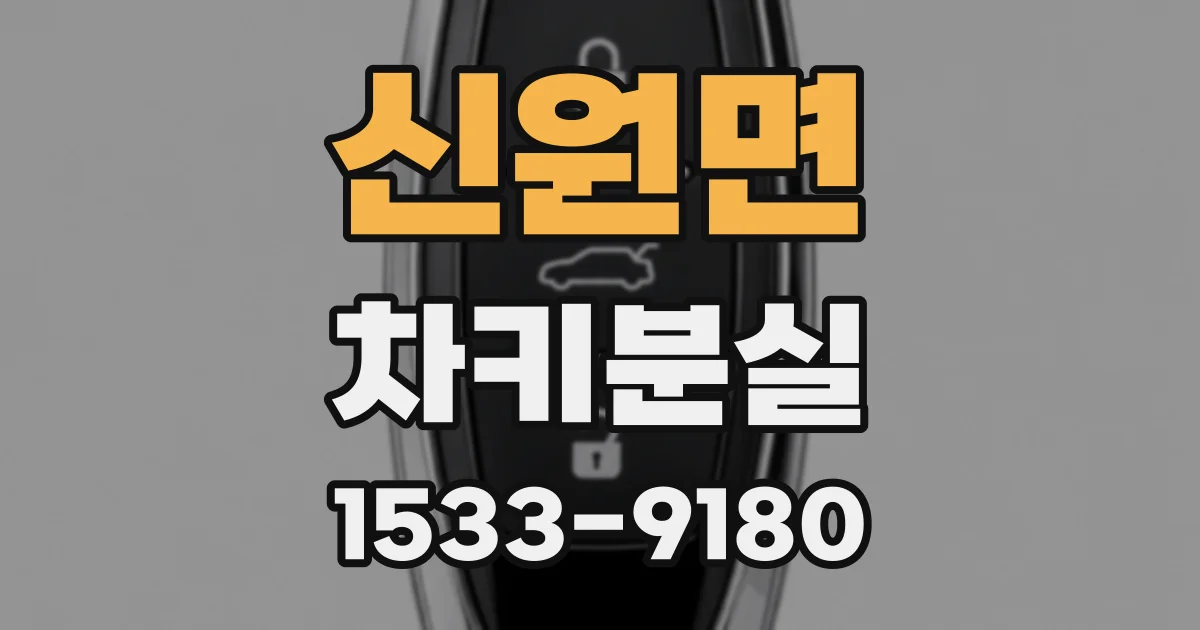 신원면 차키분실