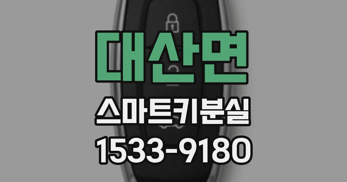 대산면 스마트키분실