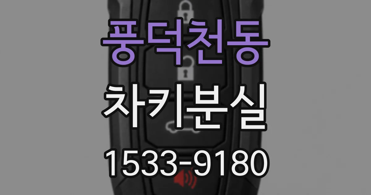 풍덕천동 차키분실