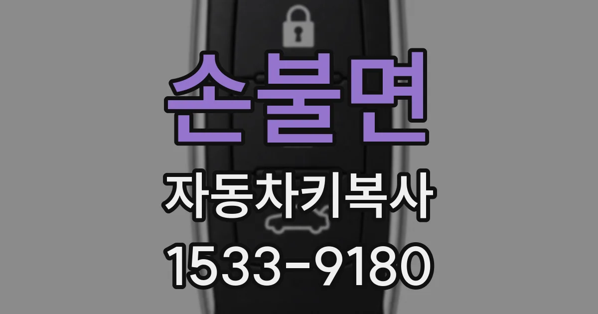 손불면 자동차키복사