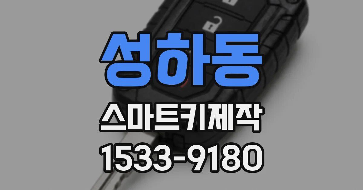 성하동 스마트키제작