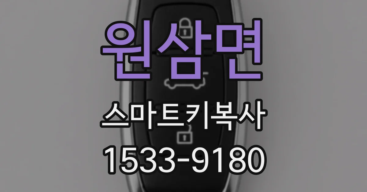 원삼면 스마트키복사