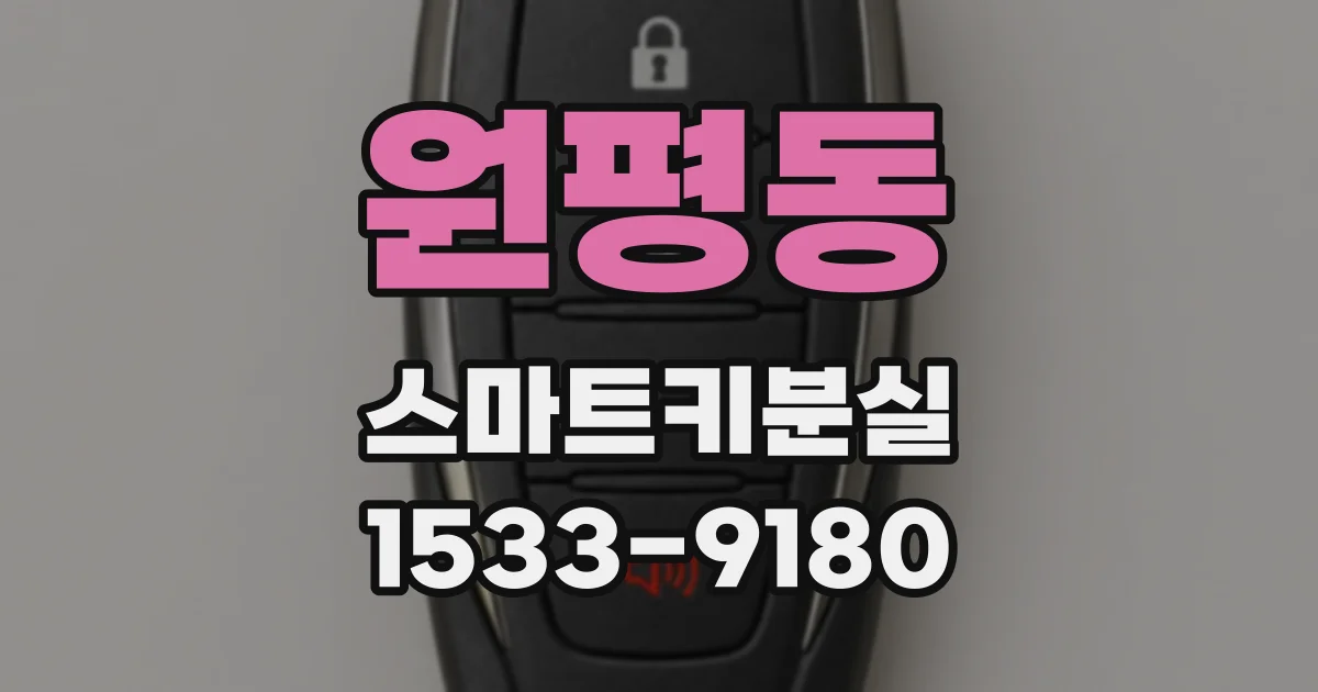 원평동 스마트키분실