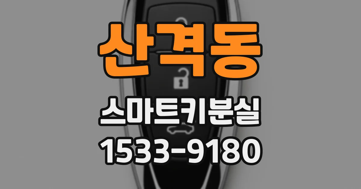 산격동 스마트키분실