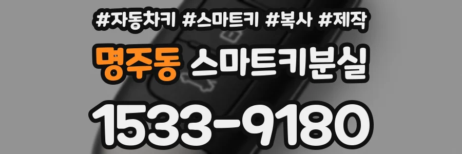 명주동 스마트키분실
