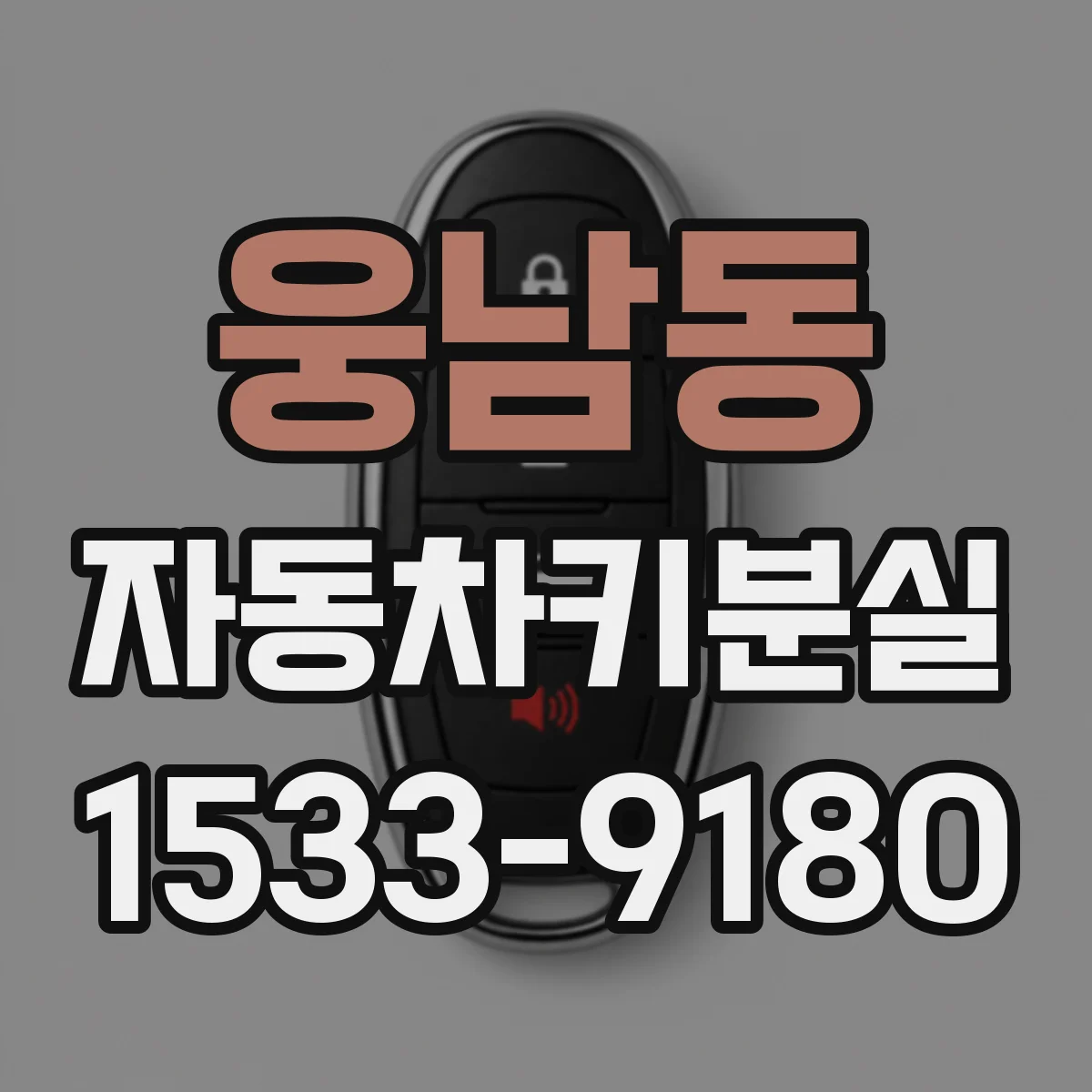 웅남동 자동차키분실