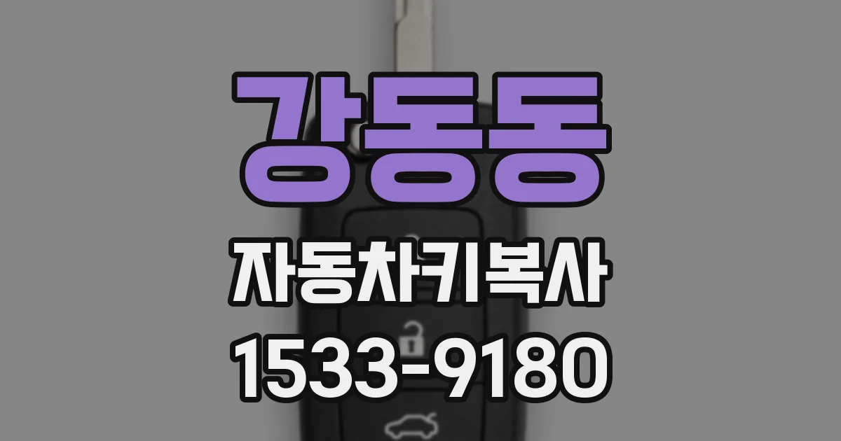 강동동 자동차키복사