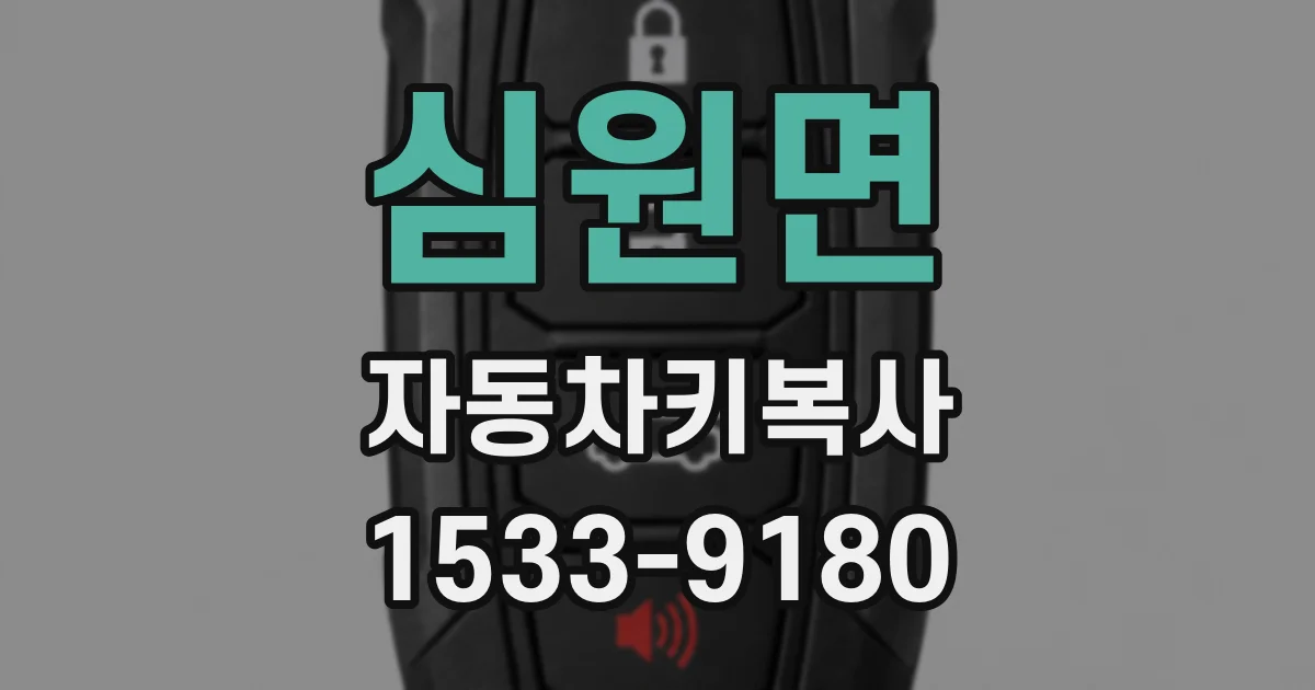 심원면 자동차키복사