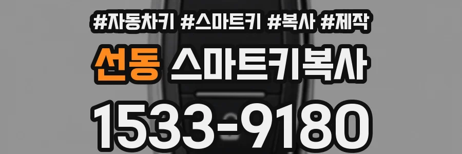 선동 스마트키복사