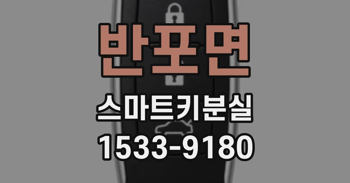 반포면 스마트키분실