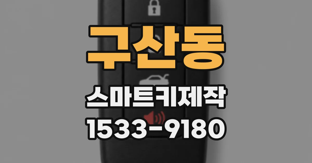 구산동 스마트키제작