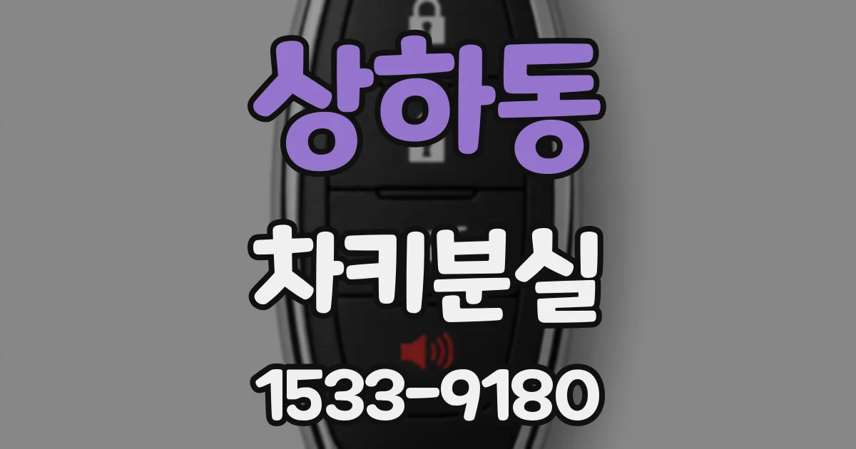 상하동 차키분실